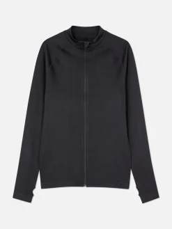 Chaqueta Deportiva Con Cremallera Sin Costuras