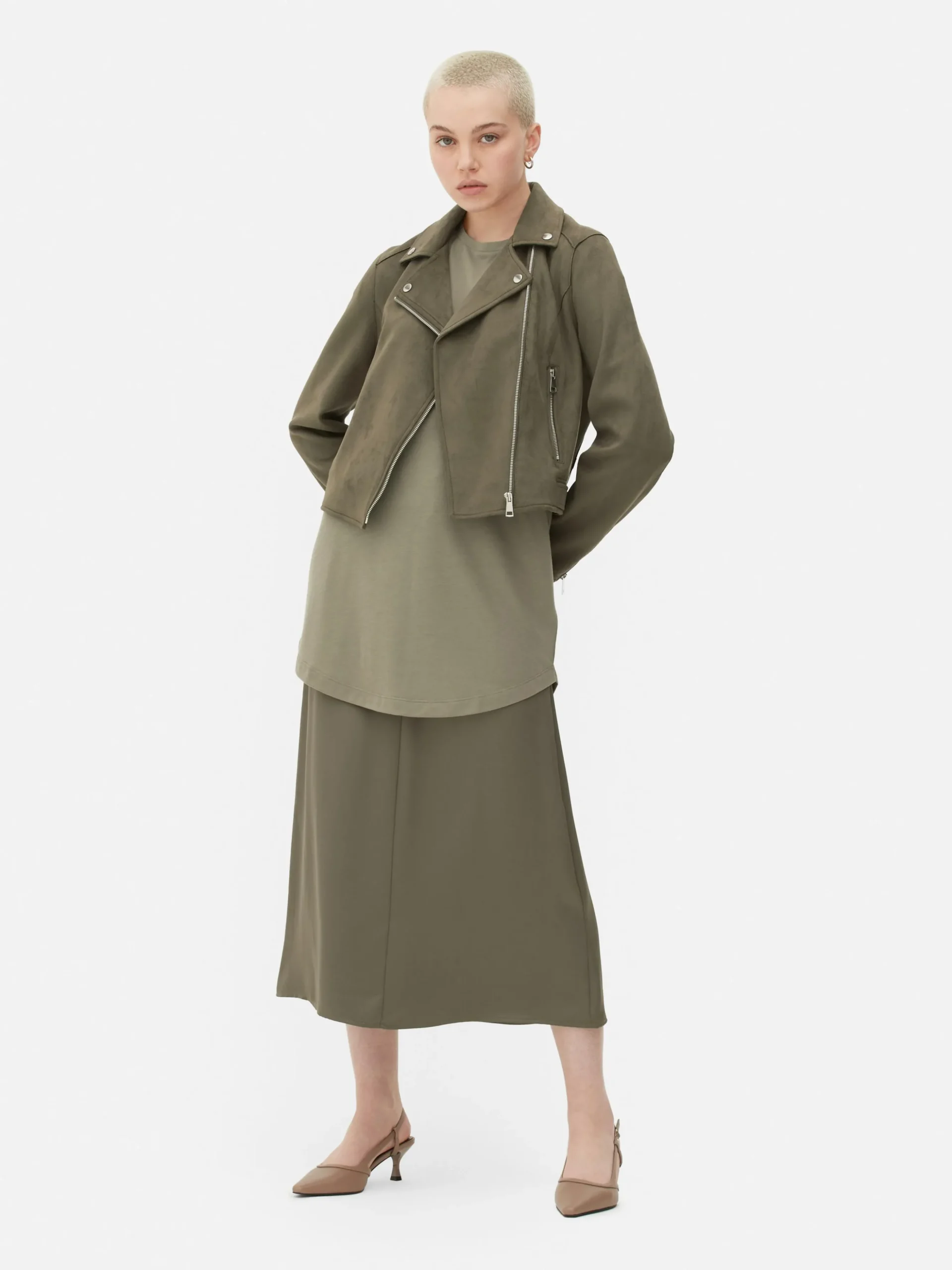 Chaqueta Motera De Antelina