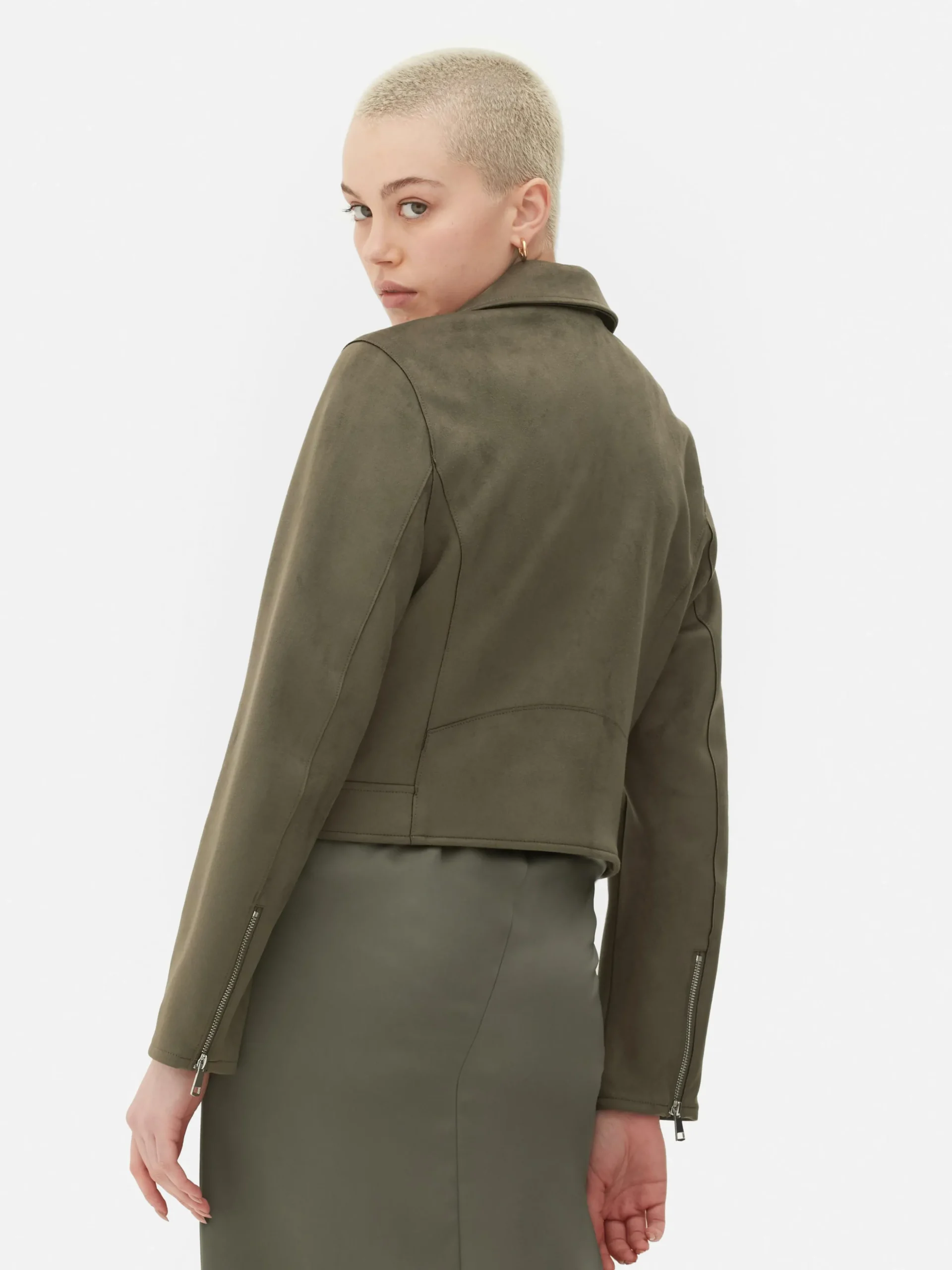 Chaqueta Motera De Antelina