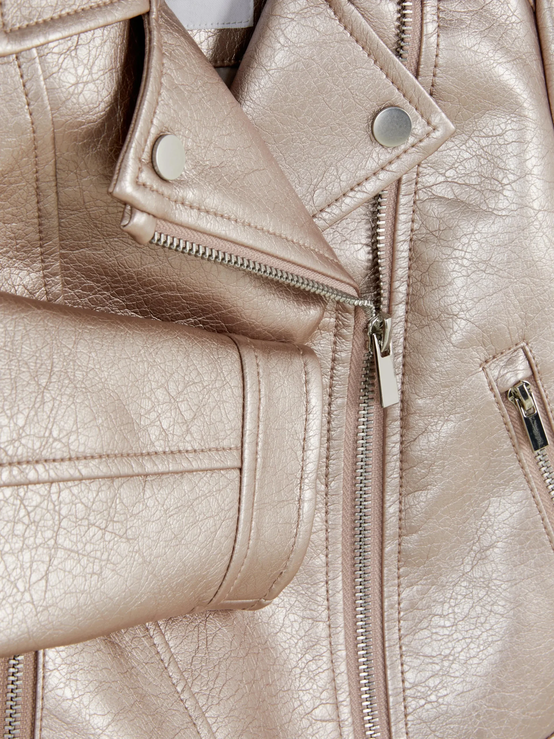 Chaqueta Motera Metalizada