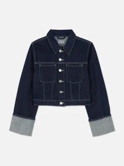 Chaqueta Vaquera Con Paneles Y Puños Vueltos