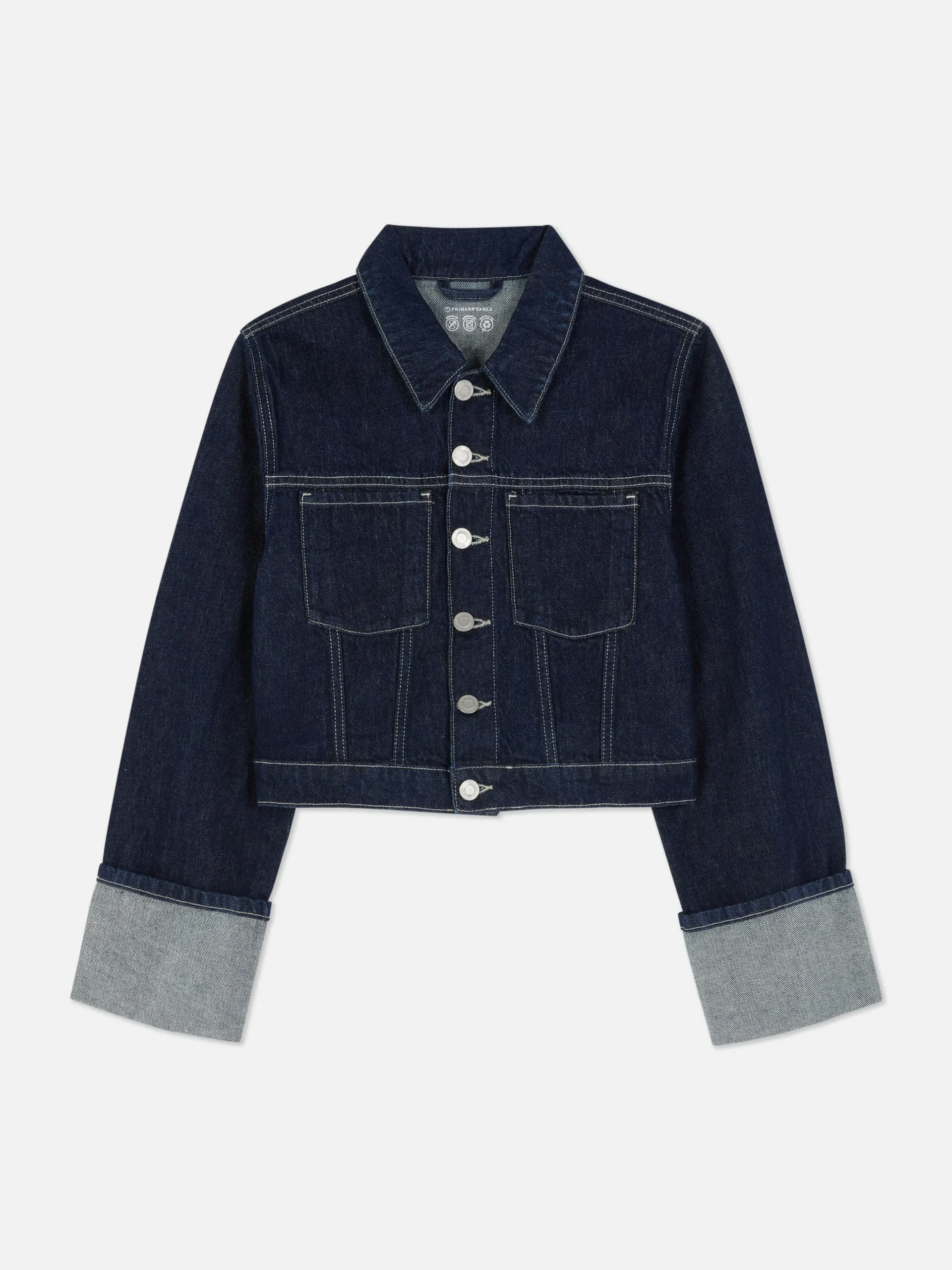 Chaqueta Vaquera Con Paneles Y Puños Vueltos