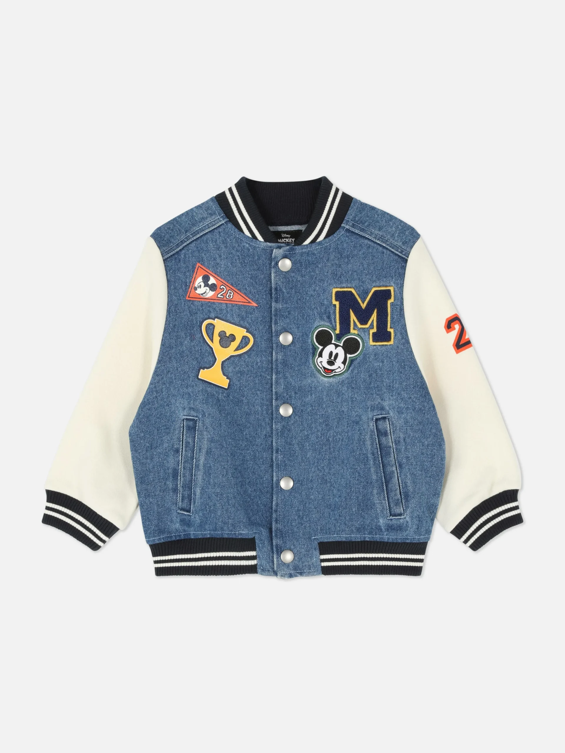 Chaqueta Vaquera Varsity De Mickey De Disney