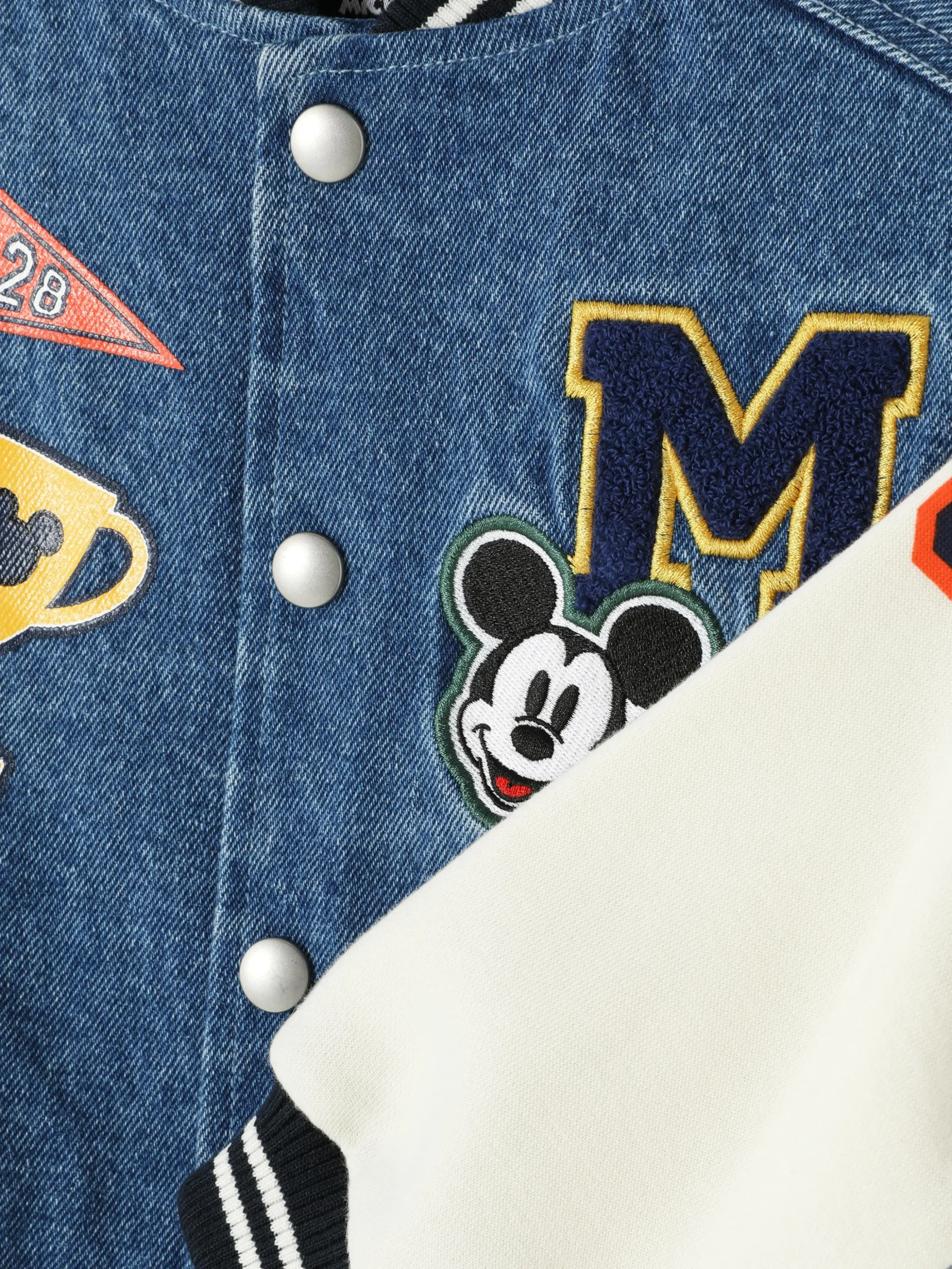 Chaqueta Vaquera Varsity De Mickey De Disney