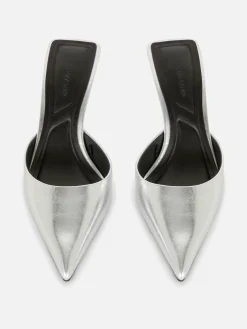 Chinelas De Puntera Afilada Con Tacón