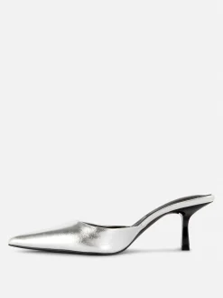 Chinelas De Puntera Afilada Con Tacón