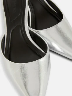 Chinelas De Puntera Afilada Con Tacón