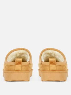 Chinelas Forradas De Pelo Sintético