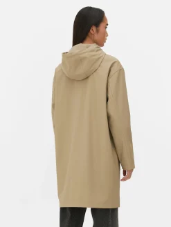 Chubasquero Con Revestimiento De Goma Y Capucha