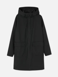 Chubasquero Con Revestimiento De Goma Y Capucha