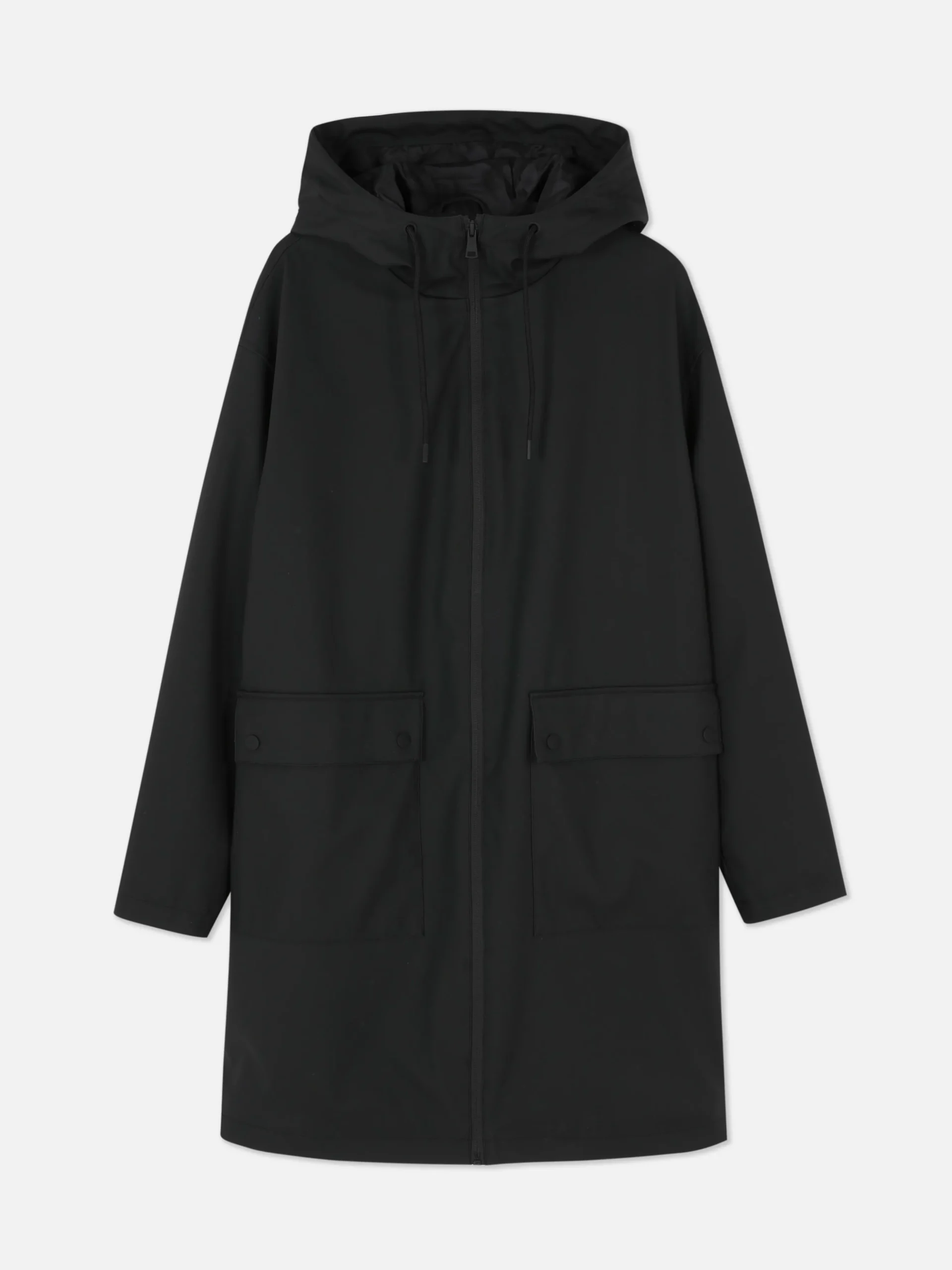 Chubasquero Con Revestimiento De Goma Y Capucha