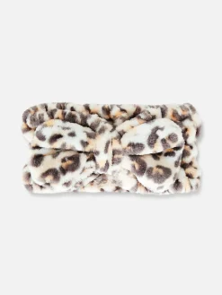 Cinta De Cabello Con Estampado De Leopardo
