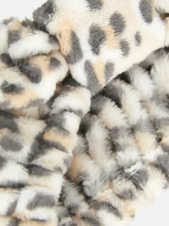 Cinta Del Pelo Con Nudo Y Estampado De Leopardo