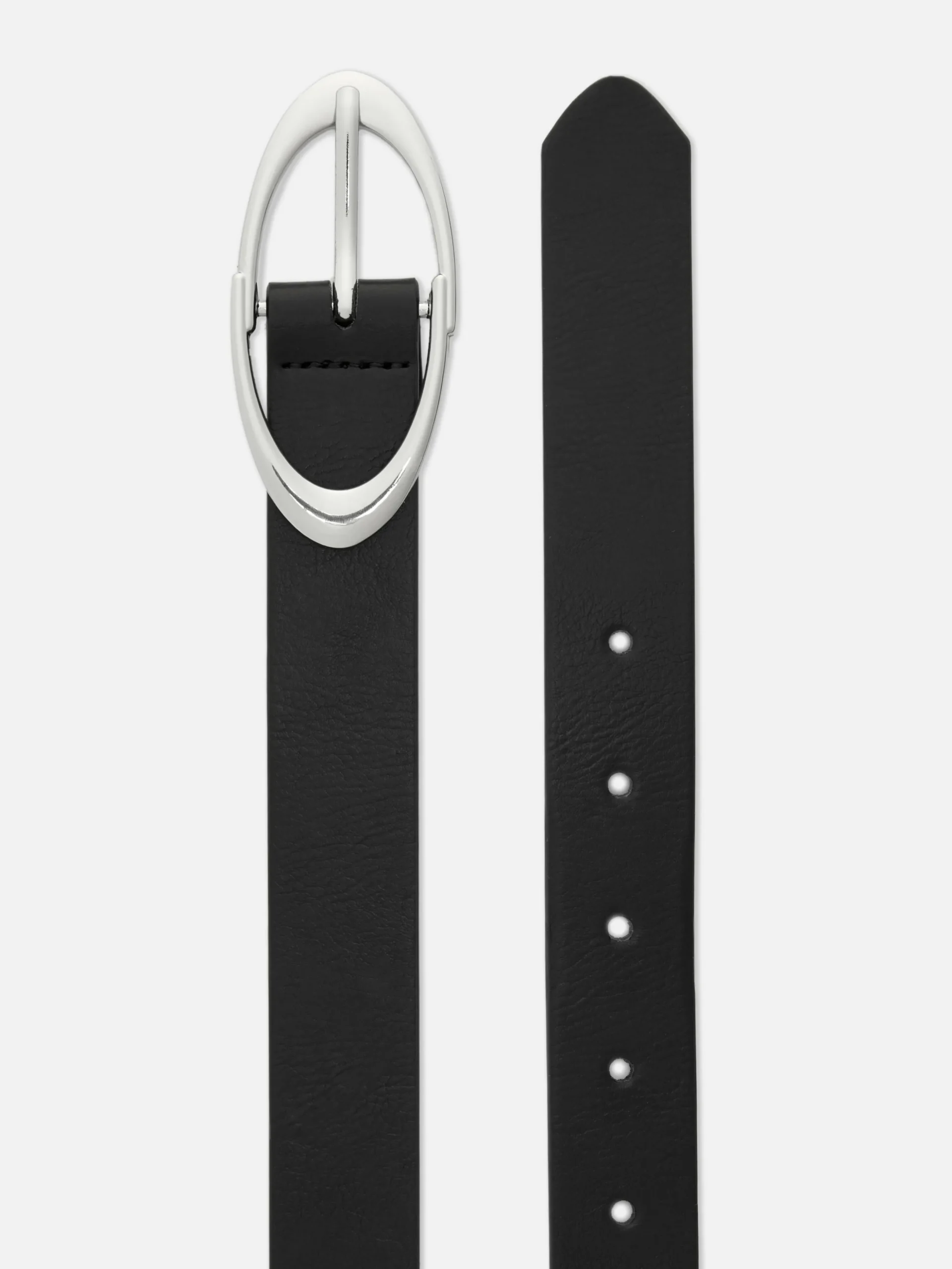 Cinturón Con Hebilla Ovalada