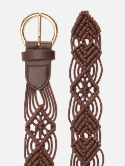 Cinturón De Ganchillo Con Hebilla