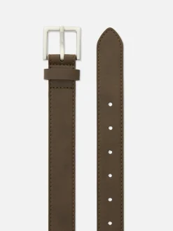 Cinturón Fino De Piel Sintética