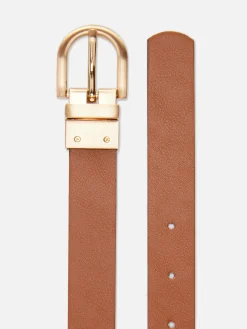 Cinturón Reversible De Piel Sintética