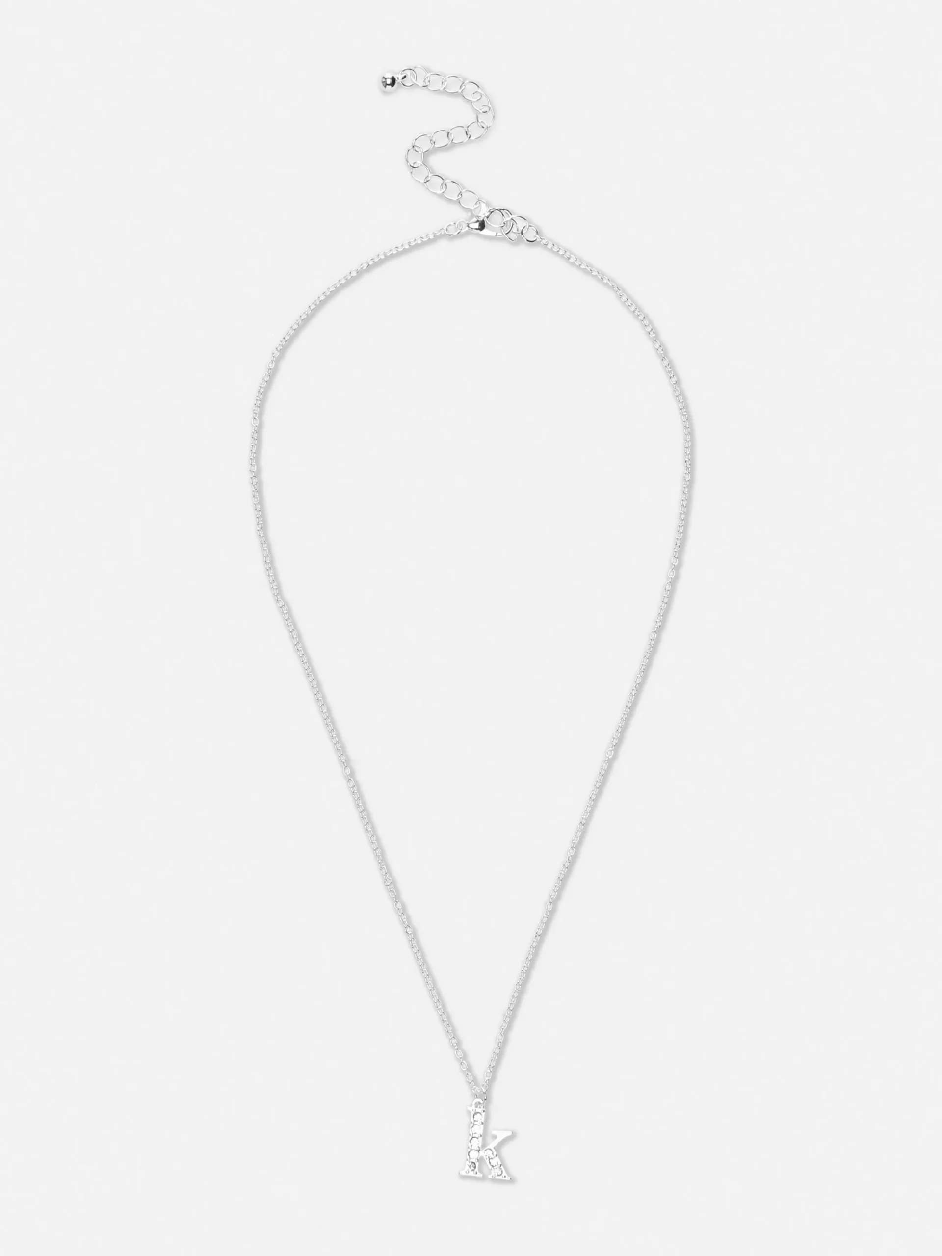 Collar Con Colgante De Inicial Con Strass