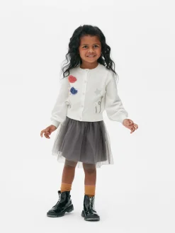 Conjunto De Cárdigan Y Tutú De Punto