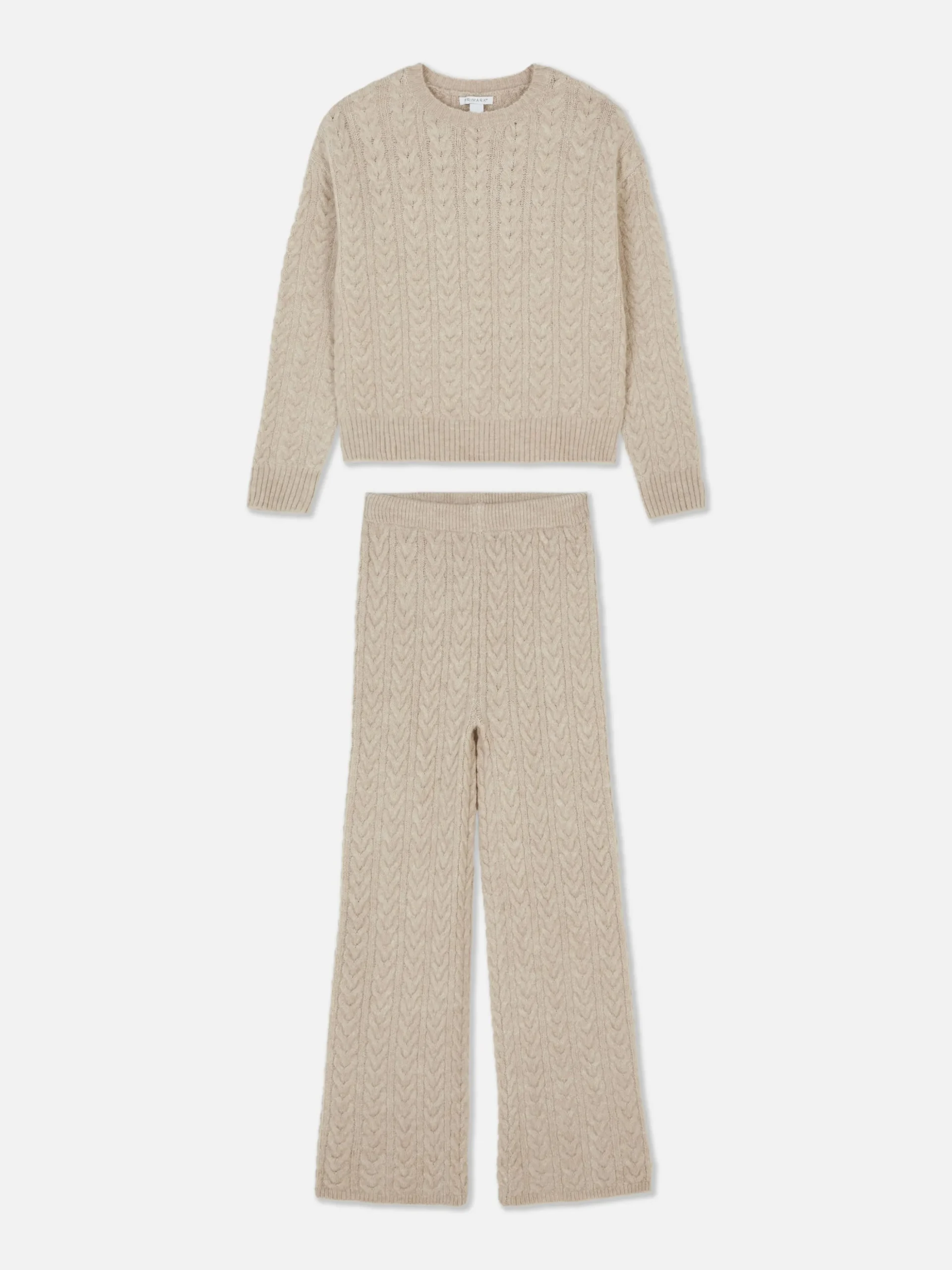 Conjunto De Leggings Y Jersey De Punto De Ochos