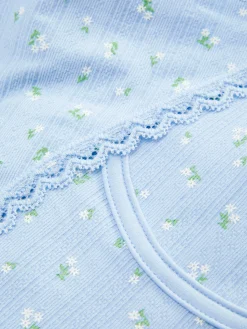 Conjunto De Lencería De Pointelle Sin Relleno