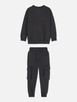 Conjunto De Sudadera Y Joggers Cargo A Juego