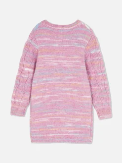 Conjunto De Vestido Y Leotardos De Punto De Ochos