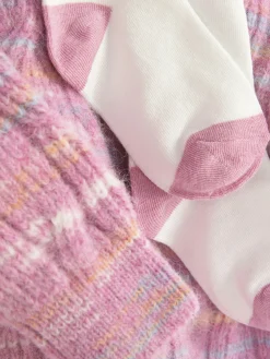 Conjunto De Vestido Y Leotardos De Punto De Ochos