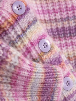 Cárdigan A Rayas Con Botones