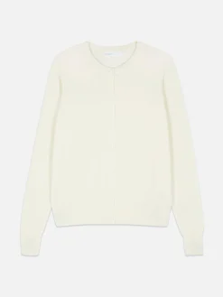 Cárdigan Clásico De Cuello Redondo