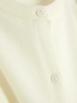 Cárdigan Clásico De Cuello Redondo