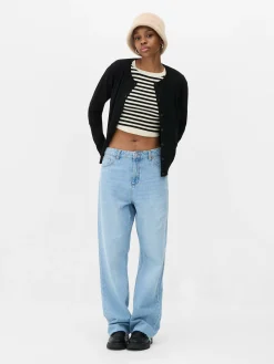 Cárdigan Clásico De Cuello Redondo