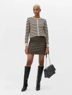 Cárdigan Clásico De Cuello Redondo