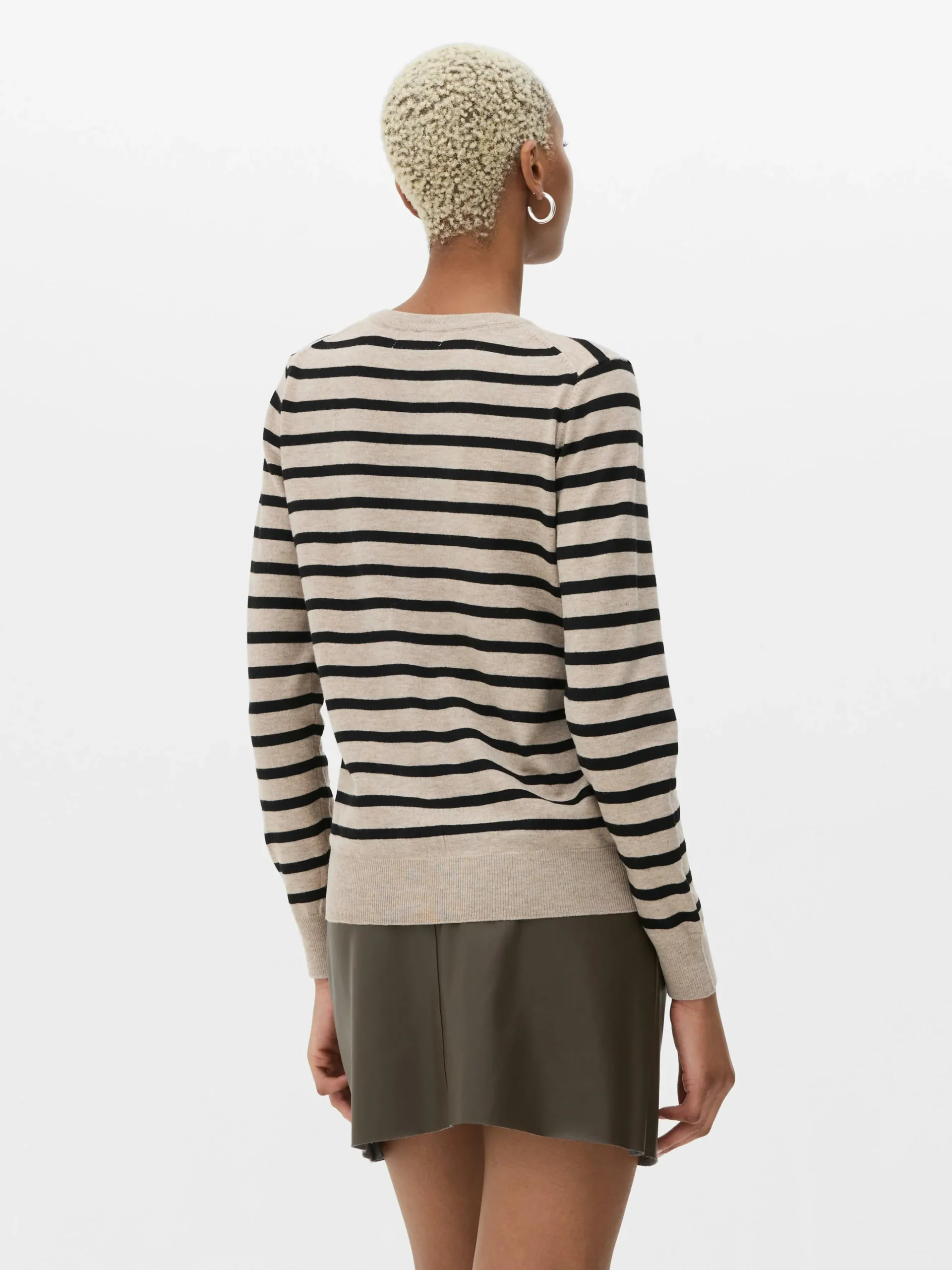 Cárdigan Clásico De Cuello Redondo