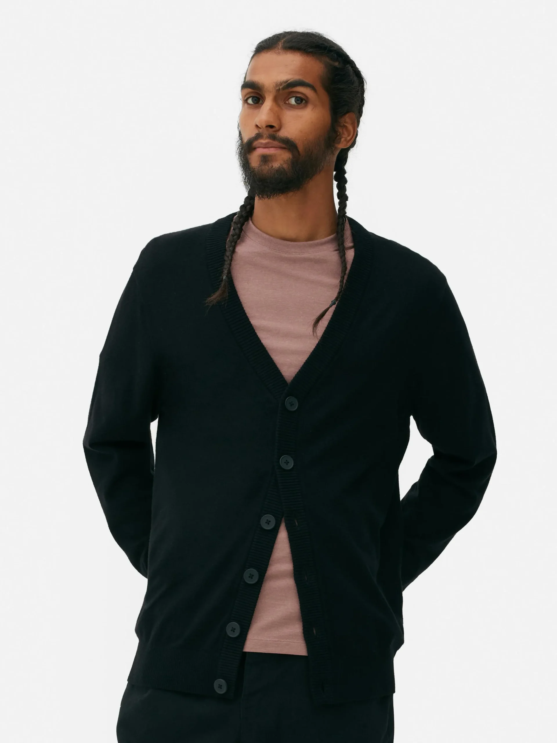 Cárdigan Con Botones Gruesos