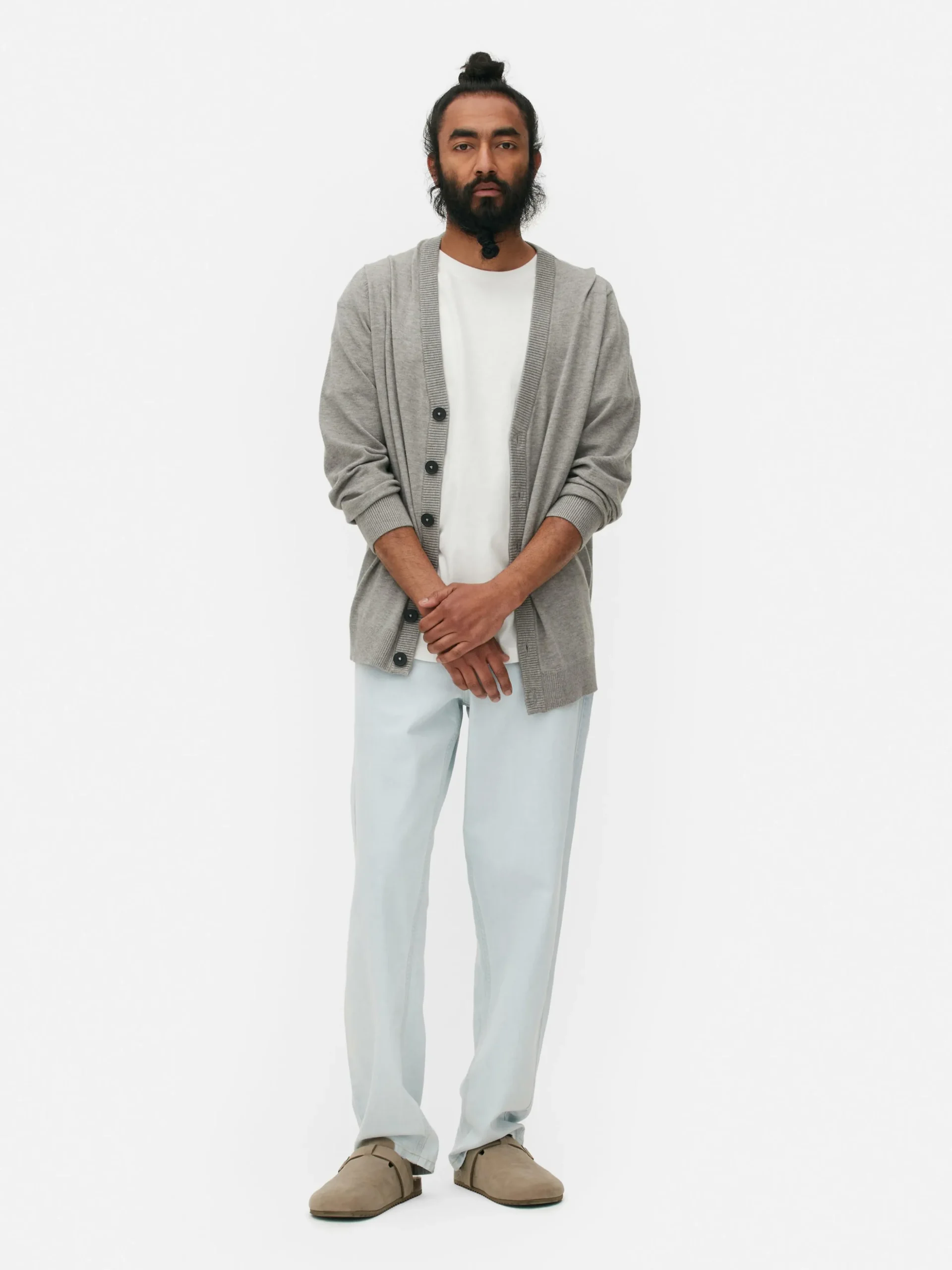 Cárdigan Con Botones Gruesos