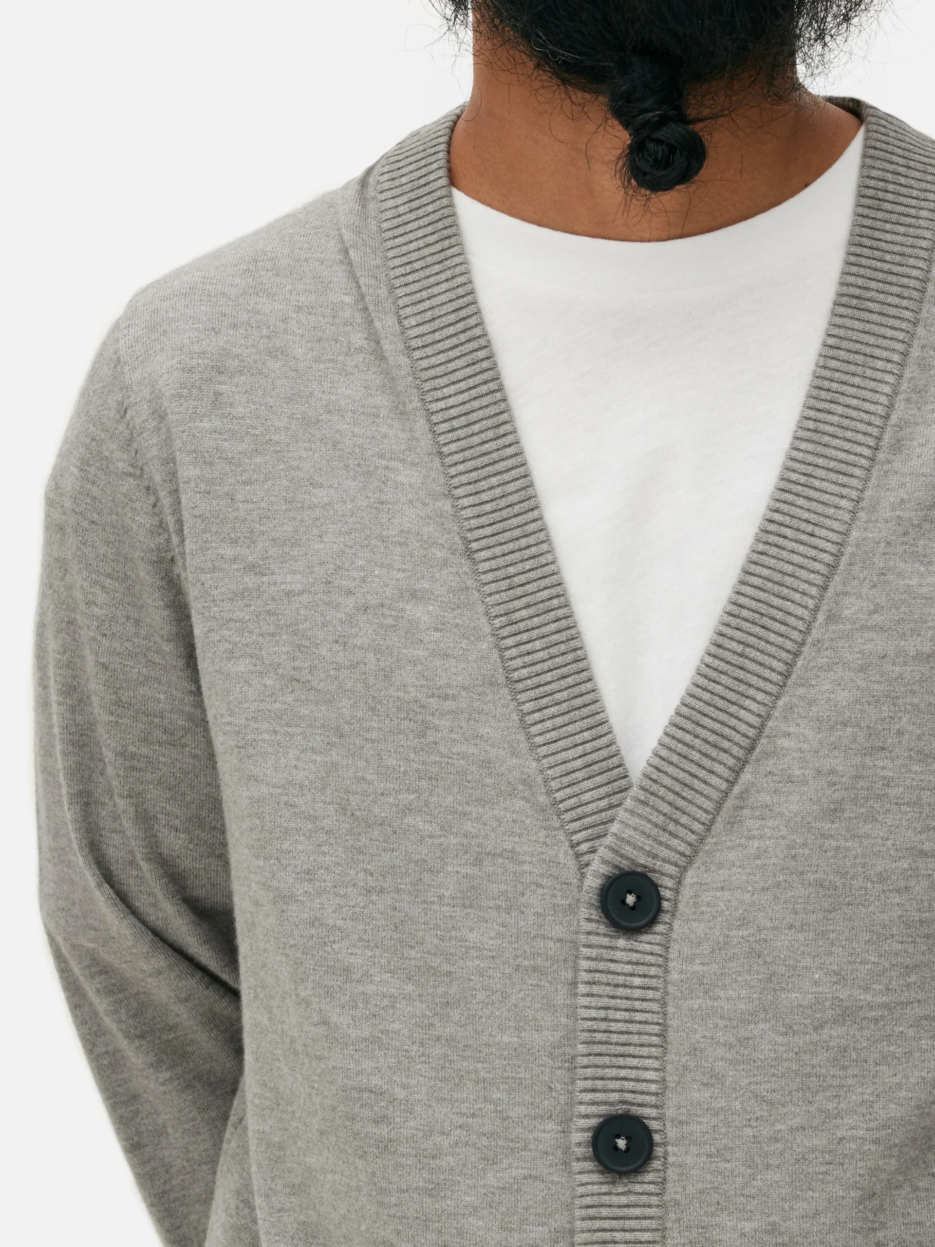 Cárdigan Con Botones Gruesos