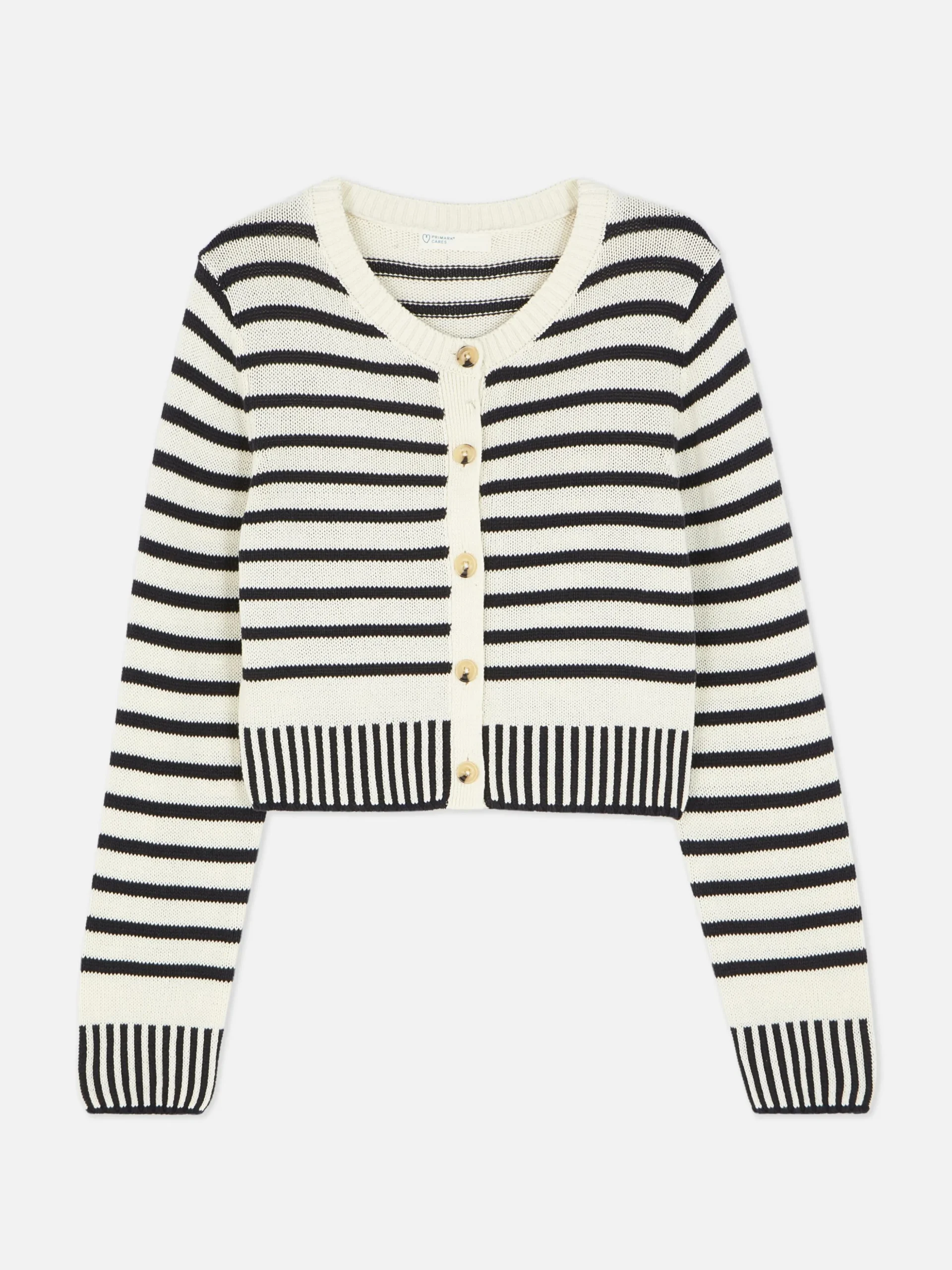 Cárdigan Corto A Rayas