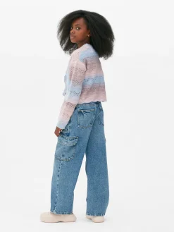 Cárdigan De Pointelle De Efecto Degradado