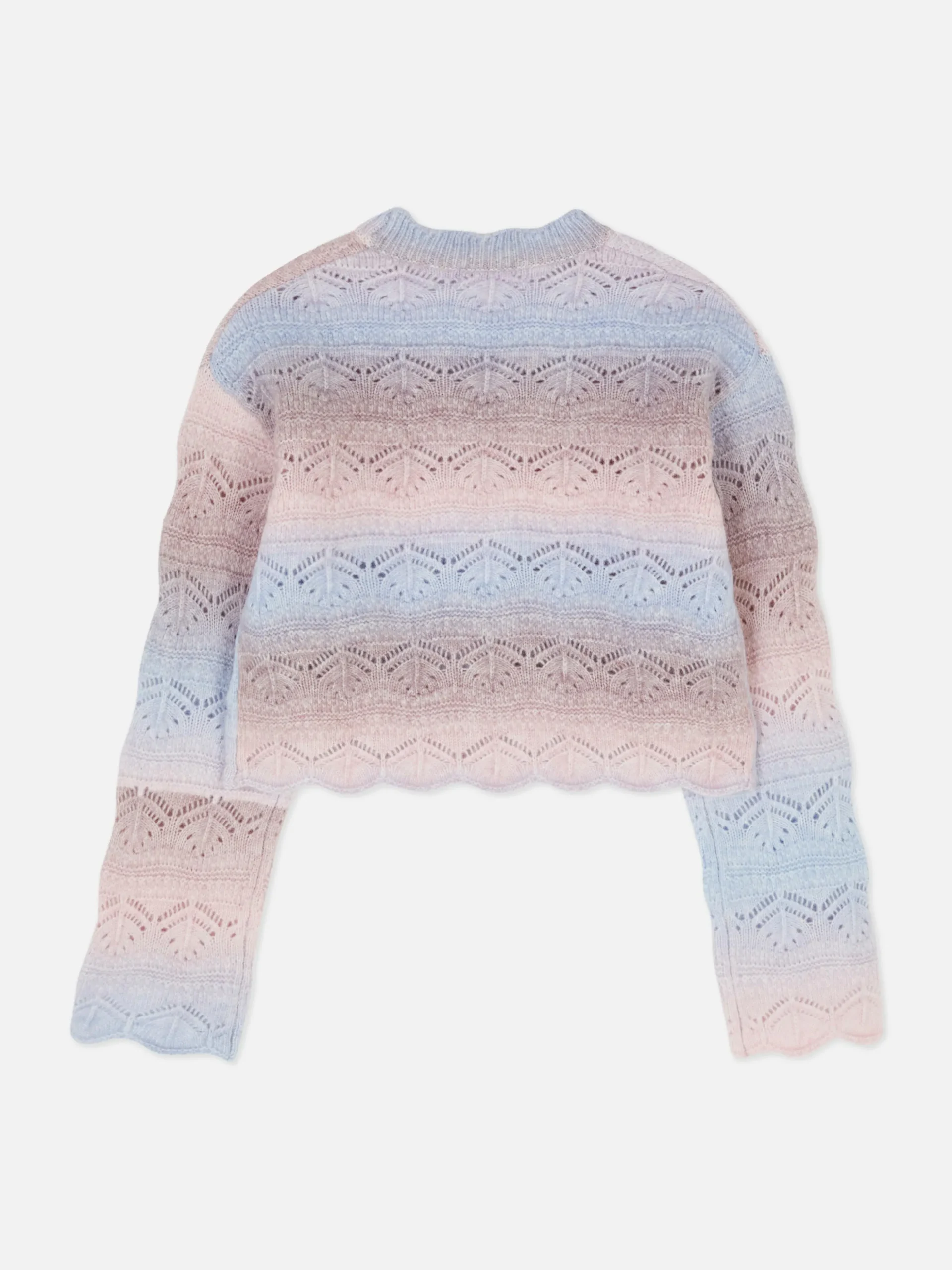 Cárdigan De Pointelle De Efecto Degradado