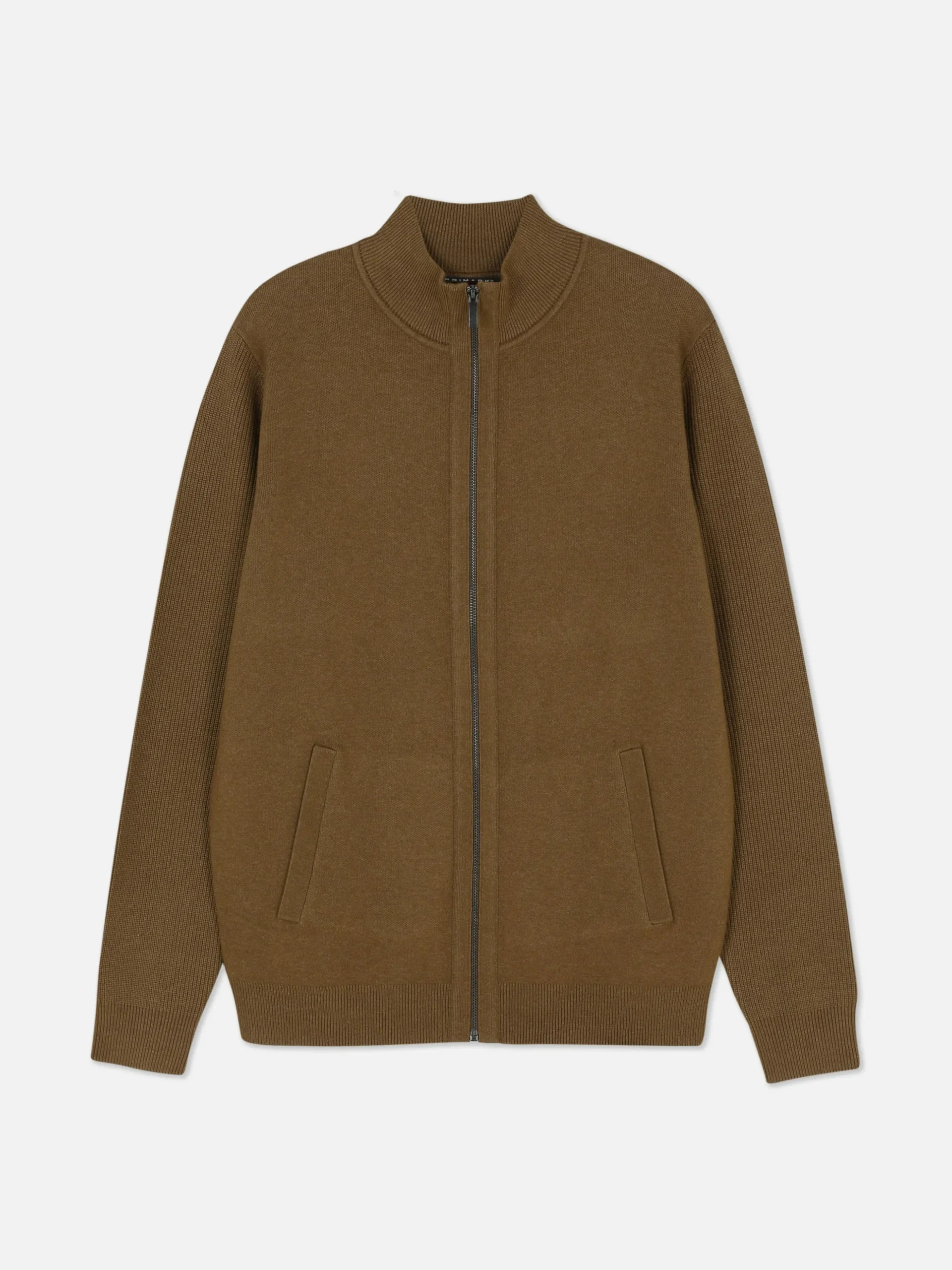 Cárdigan De Punto Con Cremallera