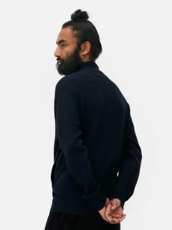 Cárdigan De Punto Con Cremallera