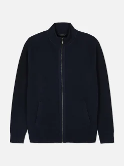 Cárdigan De Punto Con Cremallera