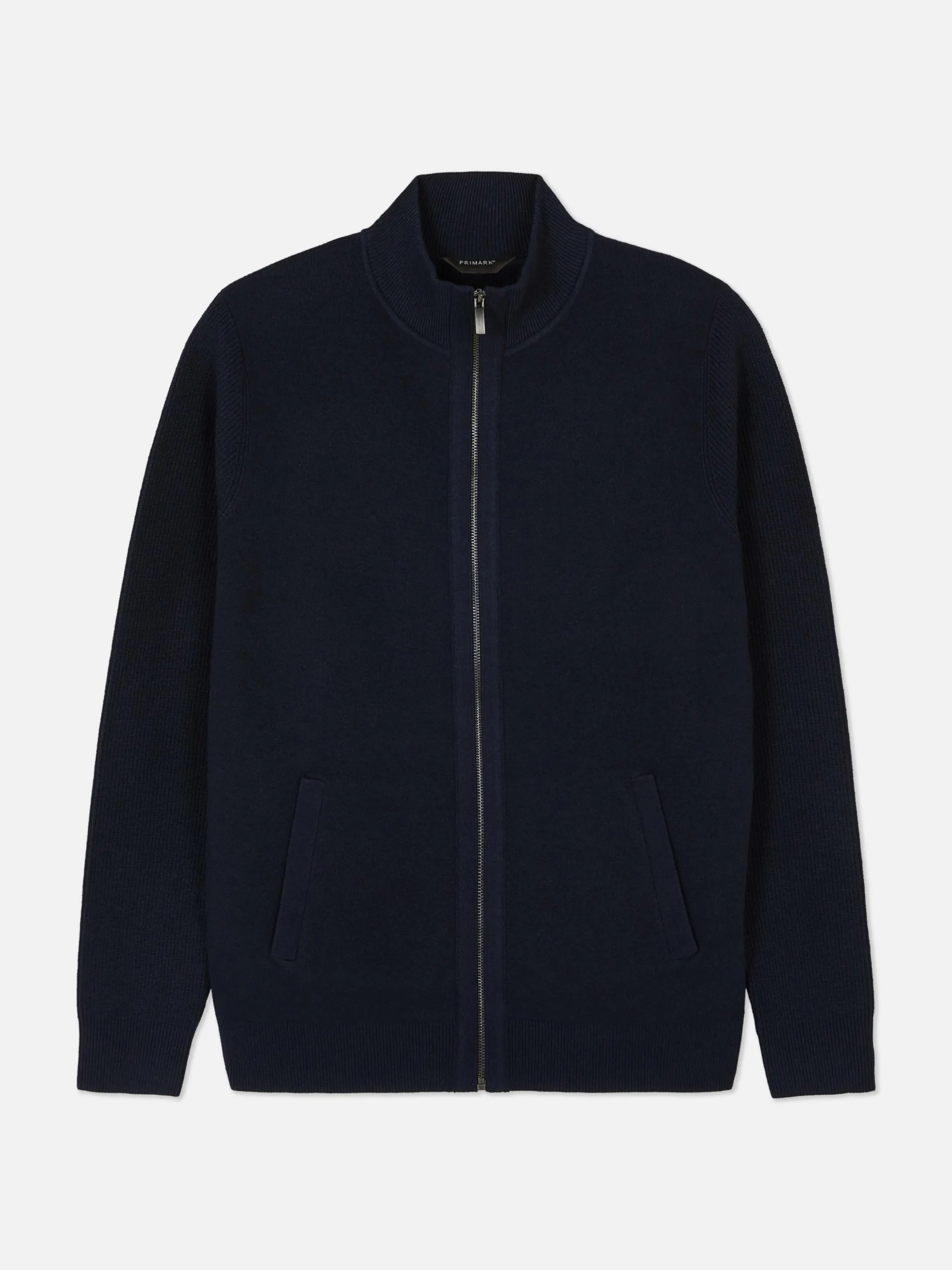 Cárdigan De Punto Con Cremallera