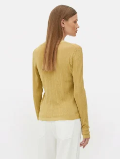 Cárdigan De Punto Con Cuello De Pico De The Edit