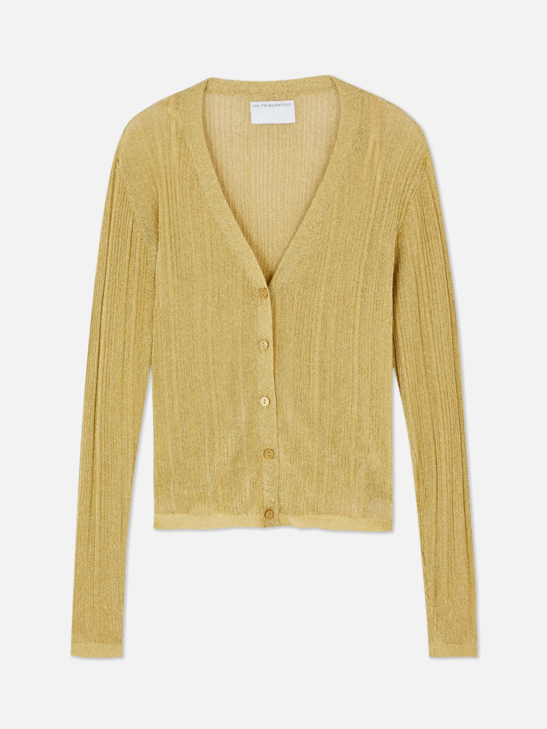 Cárdigan De Punto Con Cuello De Pico De The Edit