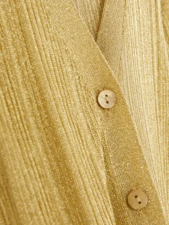 Cárdigan De Punto Con Cuello De Pico De The Edit