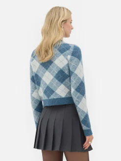 Cárdigan De Punto Con Rombos De Rita Ora