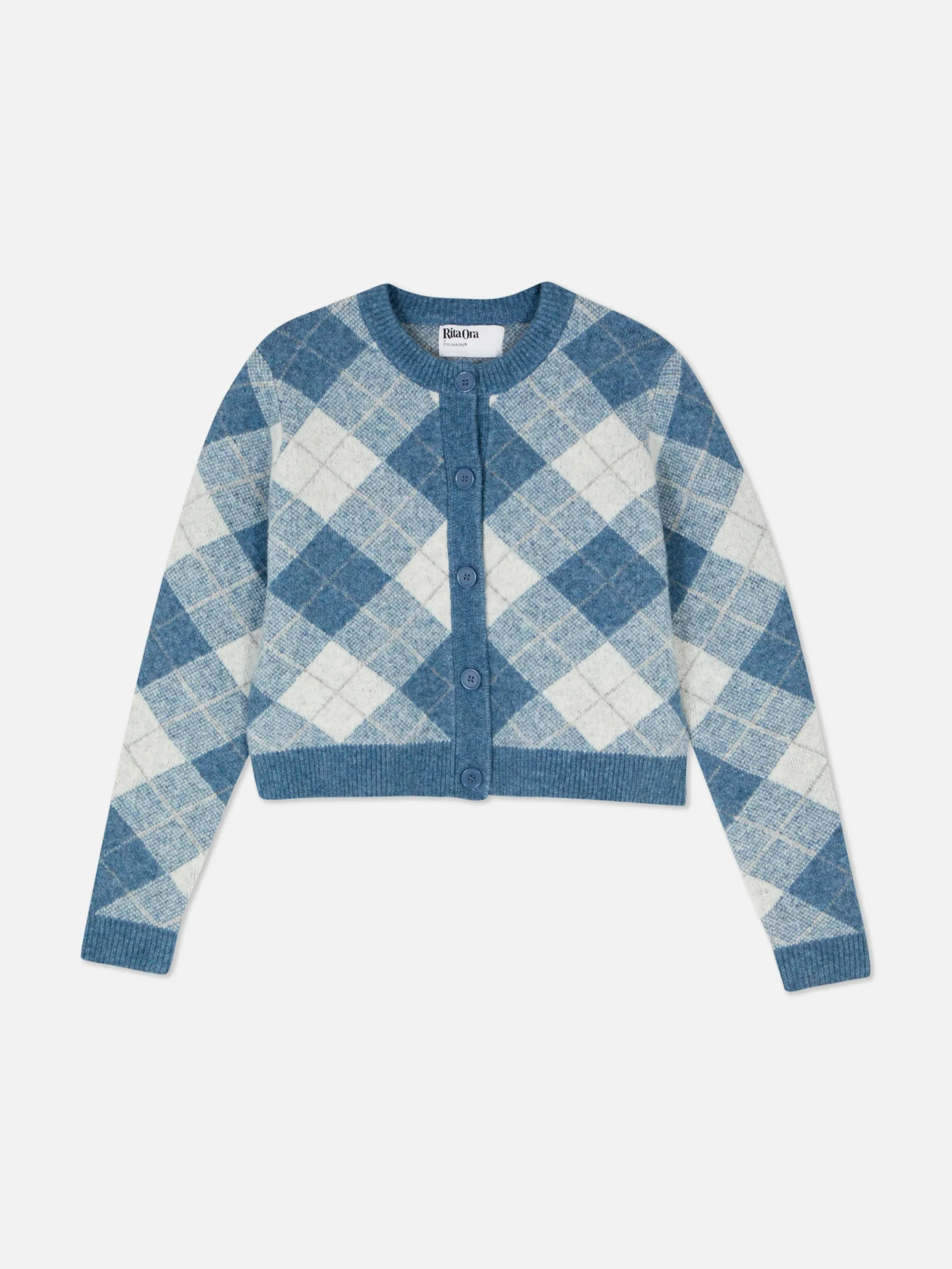 Cárdigan De Punto Con Rombos De Rita Ora