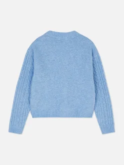 Cárdigan De Punto De Ochos